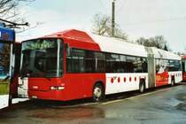TPF Fribourg Nr. 521/FR 300'436 MAN/Hess Gelenkduobus am 14. Februar 2009 Fribourg, Garage