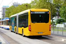 HEAG mobilo Mercedes Benz eCitaro G Wagen 419 am 17.09.23 in Darmstadt