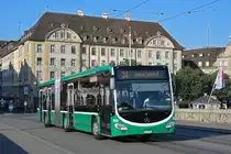Mercedes Citaro 7023, auf der Linie 34, überquert am 09.09.2023 die Mittlere Rheinbrücke.