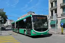 Mercedes Citaro 7012, auf der Linie 48, fährt am 02.09.2023 zur Endstation am Bahnhof SBB.
