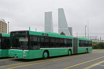 MAN Bus 764 steht am 17.08.2023 auf dem Hof der Garage Rankstrasse.