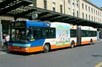 TG - Volvo Gelenkbus Nr. 369 eingeteillt auf der Linie 8 nach VEYRIER DOUANE vor dem SBB Hauptbahnhof in Genf ( Genve )am 06.05.2007