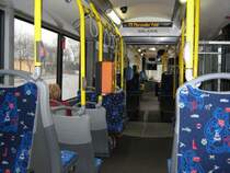 Innenansicht eines Solaris Urbino18 der BSAG, ich hoffe, der Fahrgastraum gefllt den Betrachtern dieses Bildes. 