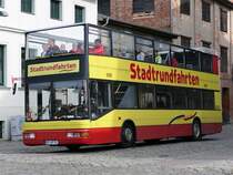 MAN ND 202 von Busunternehmen Manfred Scholz aus Deutschland in Stralsund am 13.09.2020