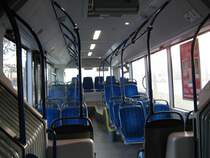 Innenansicht des Nachl�ufers vom MAN Lion`s City G der OVG, der bei der BSAG zu Testzwecken unterwegs war. Ich finde ihn sehr sch�n, bin ja gespannt, wie die Lion`s City GL der BSAG von innen aussehen werden. 