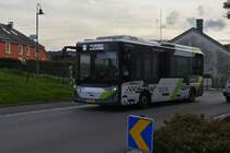 RG 3024, Karsan Atak von Sales Lentz bedient die Linie 160 Wiltz – Clervaux  im letzten Abendlicht. Erpeldange 28.09.2023