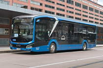 MAN Lion's City E (M-AN 8466) als Shuttle Kristallwelten am Hbf. Innsbruck. Aufgenommen 29.8.2023.