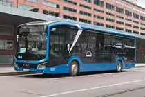 MAN Lion's City E (M-AN 8466) als Shuttle Kristallwelten am Hbf. Innsbruck. Aufgenommen 29.8.2023.