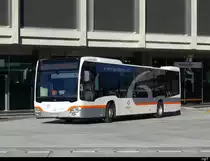 Auto AG Uri - Mercedes Citaro Nr.24  UR 9155 bei den Haltestellen vor dem Bahnhof in Altdorf am 25.09.2023
