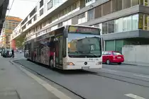 Mercedes-Benz Citaro Facelift der Innsbrucker Verkehrsbetriebe (Bus Nr. 845) als Schienenersatzverkehr für die Straßenbahnlinie 1 in Innsbruck, Ing.-Etzel-Straße. Aufgenommen 29.9.2023.