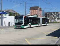 AAGR - MAN Lion`s City Hybrid Nr.22 unterwegs hier in Emmenbrücke Bahnhof Süd am 25.09.2023