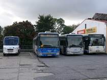 Iveco Daily mit TS-Aufbau und Iveco Crossway und MAN Lion's Classic der MVVG in Woldegk am 07.10.2020