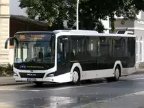 MAN Lion's City EfficientHybrid von Flaegel Reisen aus Deutschland in Neubrandenburg am 10.10.2020