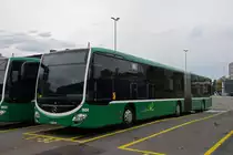 Mercedes Citaro 7054 steht am 25.08.2023 auf dem Klybeck Areal.