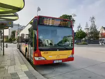 Hanauer Straßenbahn (HSB) Mercedes- Benz Citaro O 530 G II Wagen 93 als Sonderfahrt  Bürgerfest  am 03.09.2023 in Hanau Freiheitsplatz