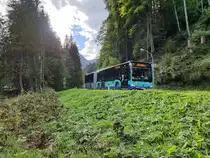 Regionalverkehr Allgäu (RVA) Walserbus Mercedes- Benz Citaro C2 G Wagen 7 am 11.09.2022 in Mittelberg/ Baad