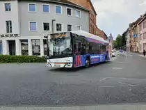 Stadtwerke Aschaffenburg (STA) Solaris Urbino 12 electric Wagen 220 am 22.05.2023 in Aschaffenburg Hauptbahnhof/ ROB