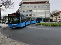 Heuser Omnibusunternehmen Mercedes- Benz Capacity am 29.03.2023 in Hanau Freiheitsplatz