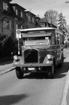 Museumsbus der VBZ (Saurer). Aufgenommen am Tag der offenen Tr im Alten Zrcher Trammuseum. 29.09.2002