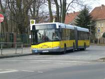 Solaris Urbino auf der Linie 158 nach Heinersdorf Am Wasserturm am S-Bahnhof Buch.