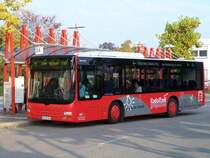 Das Liniennetz der Stadt Radolfzell besteht auf 8 Linien. Hier ein MAN Lion's Midi.