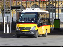 Postauto - Mercedes Sprinter  VD 283447 unterwegs in La Chaux de Fonds am 28.01.2024