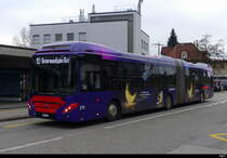 Bern Mobil - Volvo 7900 Hybrid Nr.211  BE 881211 unterwegs auf der Linie 10 in Ostermundigen am 27.01.2024