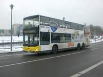 MAN Lion's City DD (Doppelstock) auf der Linie M85 nach Hauptbahnhof an der Haltestelle Washingtonplatz/Hauptbahnhof.