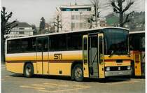 Aus dem Archiv: STI Thun Nr. 42/BE 26'533 NAW/R&J (ex ATGH Heiligenschwendi Nr. 3) am 26. M�rz 1999 Thun, Bahnhof
