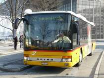 Postauto - Setra  LU 187453  unterwegs auf der Linie 72 in Luzern am 15.02.2009