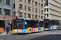 DC 4444, Mercedes Benz Citaro, des VDL, unterwegs in der Oberstadt der Stadt Luxemburg. 04.2024 
