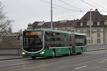 Mercedes Citaro 7053, auf der Linie 48, fährt am 24.01.2024 zur Endstation am Bahnhof SBB.