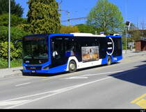tpn - MAN Lion`s City Hybrid Nr.143  VD 393566 bei den Bushaltestellen unterhalb des Bahnhof Nyon am 06.04.2024