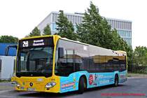 BVG Wagen 1035 als Linie 249 am 02.05.2024 in der Hertzallee, Berlin | Werbung: EuroFH
