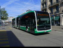 BVB - Mercedes e Citaro Nr.7124  BS 99126 unterwegs in Basel am 14.04.2024