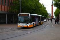 HEAG mobilo Mercedes Benz Citaro 2 G Wagen 371 am 04.05.24 in Darmstadt Innenstadt