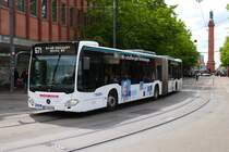 Mercedes Benz Citaro 2 G am 04.05.24 in Darmstadt Innenstadt