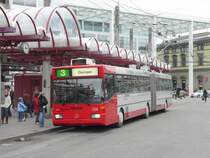 Winterthur - Mercedes O 405 GTZ Trolleybus Nr.154 unterwegs auf der Linie 3 am 20.02.2009