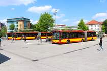 HSB Hanau Mercedes Benz Citaro C1 Facelift G Wagen 92 am 07.06.24 in Hanau Freiheitsplatz