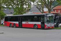 ED 8686, Iveco Crossway vom CFL, aufgenommen am Busbahnhof in Echternach. 05.2024