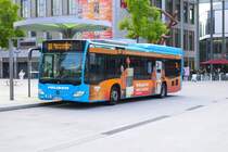 Heuser Bus Mercedes Benz Citaro C2 Ü am 07.06.24 in Hanau Freiheitsplatz