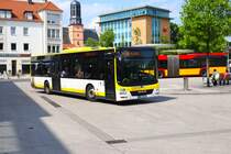 Stadtverkehr Maintal MAN Lions City am 07.06.24 in Hanau Freiheitsplatz