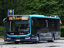 Anfang Juni 2024 war dieser MAN Lion´s City in der Nähe des Flensburger Bahnhofes zu sehen.