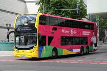 BVG Berlin, ADL Enviro 500 '3593' auf der Linie 282, Berlin im Juni 2024. /AliExpress