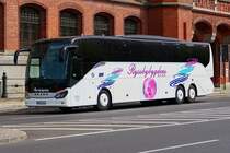 Setra S 517 HD von Ryssbybygdens Bus AB, Sweden. Berlin-Mitte im April 2024.