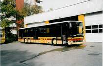 Aus dem Archiv: STI Thun Nr. 79 Setra am 28. Oktober 1999 Thun, Garage (der erste Dreiachser Setra f�r die STI ist soeben eingetroffen!)