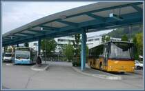 Volvo Postauto und RTB Mercedes nr. 54 in Heerbrugg. (07.05.2007)