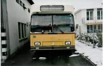 Aus dem Archiv: STI Thun Nr. 50 Saurer/R&J SH am 24. November 1999 Thun, Garage (jetzt beginnt langsam aber sicher die Ausrangierung der Saurer bei den STI)