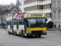 Verkehrsbetieb Schaffhausen - NAW Trolleybus Nr.116 unterwegs auf der Linie 1 in Schaffhausen am 20.02.2009