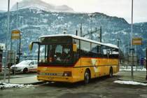 Fl�ck, Brienz Nr. 7/BE 59'424 Setra am 16. Februar 2009 Brienz, Bahnhof